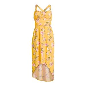 Yellow Floral Maxi Dress